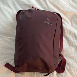 Small Deuter Maroon Backpack
